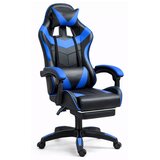  Gaming stolica sa osloncem za noge LE TOY - plava | Shoptok.si