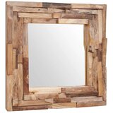  Ukrasno Ogledalo od Tikovine 60x60 cm Kvadratno | shoptok.hr