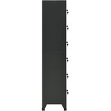 Ormarić s ključem antracit 38 x 40 x 180 cm čelični | shoptok.hr
