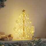 vidaXL Kovinsko božično drevesce Zlata 60 cm Jeklo s prašnim premazom | Shoptok.si