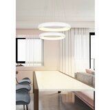  Bela LED zatemnitvena viseča svetilka s kovinskim senčilom ø 46 cm Cardona – | Shoptok.si