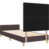  Krevetna konstrukcija Tamno smeđa 90 x 200 cm tkanina | shoptok.hr