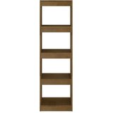 vidaXL knjižna omara za razdelitev prostora medeno rjava 40x30x135,5cm | Shoptok.si