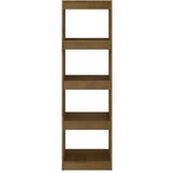 vidaXL Ormarić za knjige / pregrada boja meda 40x30x135,5 cm borovina | shoptok.hr