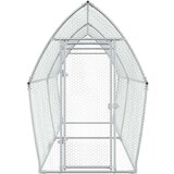  Kavez za kokoši srebrni 400 x 105 x 182 cm od pocinčanog čelika | shoptok.hr
