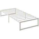Nesta Posteljni okvir s shrambo in jeklenim letvenim dnom, bel, višina 32,5 cm, tiho delovanje, 200×90 cm, za spalnico, (5000493306) Cene