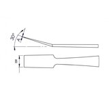 Knipex univerzalna kriva pljosnata pinceta 120mm pod 30° (92 01 06) | ePonuda.com