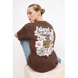 TRENDYOLMILLA Ženska majica TWOSS24TS00183, Braon | Eponuda.com