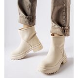 Gemre Beige rubber insulated ankle boots Clotilde | ePonuda.com
