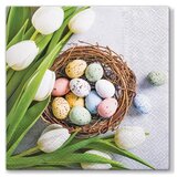  Salveta za dekupaž Eggs and Tulips - 1kom (uskr&scaron;nje salvete za dekupaž) cijene