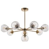  Endon 103172 - Luster na štapu ALLEGRA 8xE14/7W/230V mesing/prozirno | Eponuda.com
