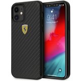 Ferrari HARDCASE OVITEK ZA IPHONE 12 MINI 5.4 ČRNO REAL CARBON, (21834089) | Shoptok.si
