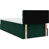  Okvir kreveta s madraca tamnozeleni 100x200cm baršunasti | shoptok.hr