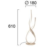  LED stona lampa RIBBON LED/21W/230V bež | Eponuda.com
