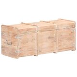  Škrinja za pohranu 90 x 40 x 40 cm od masivnog bagremovog drva | shoptok.hr