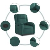  Naslonjač od tkanine tamnozeleni | shoptok.hr