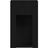 vidaXL Računalniški stolp s predalom črn 30x44x74 cm | Shoptok.si
