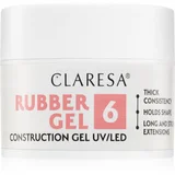 Claresa Rubber Gel Construction Gel UV/LED gel lak za podaljševanje nohtov odtenek 06 45 g