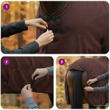 za konje Puni tamnosmeđi 155 cm Poliester | shoptok.hr