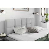 Livetastic POSTELJA Z VZMETNICO 200 cm x 220 cm , les, tekstil, leseni material svetlo siva | Shoptok.si