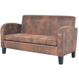 vidaXL Dvosjed od Umjetne Brušene Kože Smeđi | shoptok.hr