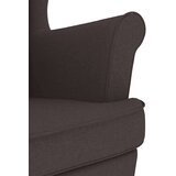  Stolica za ljuljanje 74x90x102 cm tamnosmeđa od tkanine | shoptok.hr