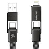 4-V-1 USB-C LIGHTNING KABEL ZA TELEFONE 240 W 1,2 M HITR, (5000259890)