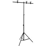  Stalak za pozadinu u obliku slova T crni 91 x 60 x (70-200) cm | shoptok.hr
