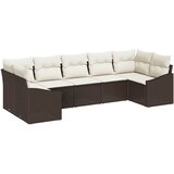  Set sofe 7 kom. Smeđa poliratan 289 x 123,5 x 85 cm | shoptok.hr