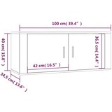  Zidni TV ormarić siva boja betona 100x34 5x40 cm | shoptok.hr