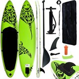 Furnova Napihljiva SUP deska komplet 366x76x15 cm zelena, (21944511) | Shoptok.si