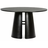 Teulat Črna okrogla jedilna miza Cep, ø 137 cm