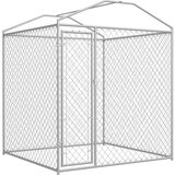  Zunanji pasji boks s platneno streho 193x193x225 cm | Shoptok.si