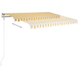 Tenda na ručno uvlačenje 350 x 250 cm žuto-bijela | shoptok.hr