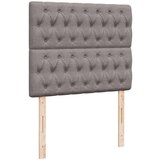 vidaXL Otomanski posteljni okvir z vzmetnico taupe 120x190 cm blago, (21609741) | Shoptok.si