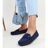 Gemre Navy blue matte finish loafers Rubiania | Shoptok.si
