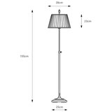 Markslöjd 108972 - Podna lampa OXFORD 1xE14/40W/230V bela/mesing | Eponuda.com