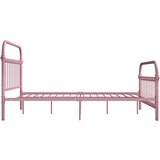 vidaXL Okvir za krevet ružičasti metalni 120 x 200 cm | shoptok.hr