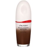 Shiseido Revitalessence Skin Glow Foundation lahki tekoči puder s posvetlitvenim učinkom SPF 30 odtenek Obsidian 30 ml Cene