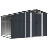  Vrtna kućica antracit 277 x 192,5 x 179 cm od pocinčanog čelika | shoptok.hr