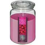 Atmosphera sveća u staklenoj posudi malina 10x14,5cm staklo/vosak roza cene