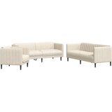  3-dijelni set sofa krem od mikrovlakana | Eponuda.com