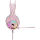 H8325 PK žične slušalke RGB roza barve