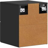  Stenski nočni omarici s predalom 2 pcs Črna 34,5 x 33 x 40 cm, (5000209592) | Shoptok.si