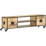 TV ormarić 130 x 30 x 39 cm od masivnog drva manga | shoptok.hr