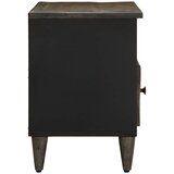 TV ormarić crni 100 x 33 x 46 cm od masivnog drva manga | shoptok.hr