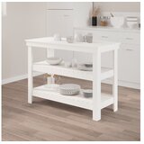  Radni stol bijeli 110 5 x 50 x 80 cm od masivne borovine | shoptok.hr