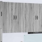 vidaXL Stenska kuhinjska omarica s polico Siva Sonoma 50 x 31 x 100 cm | Shoptok.si