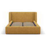 Windsor & Co Sofas Gorčično rumena oblazinjena zakonska postelja s prostorom za shranjevanje z letvenim dnom 140x200 cm Jason – | Shoptok.si