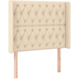  Uzglavlje krem 93 x 16 x 118/128 cm od tkanine | shoptok.hr